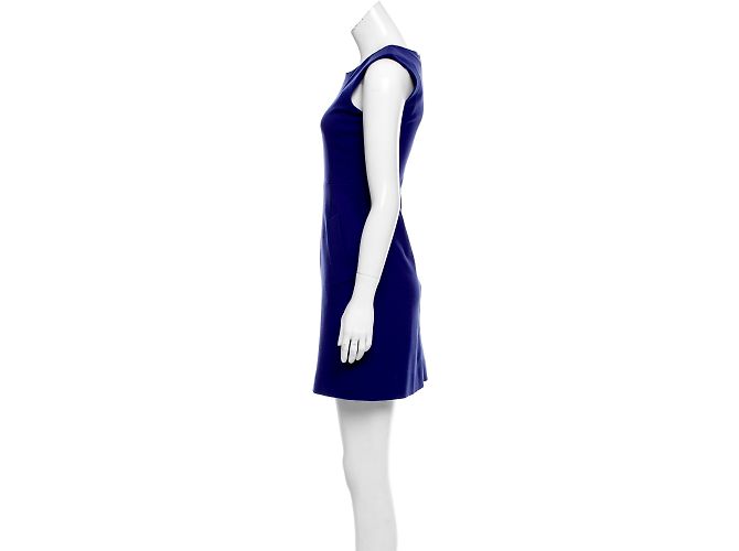 Mini abito Carpreena Diane von Furstenberg blu - vista 2