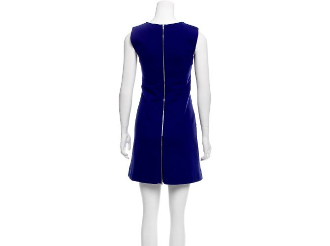 Mini abito Carpreena Diane von Furstenberg blu - vista 3