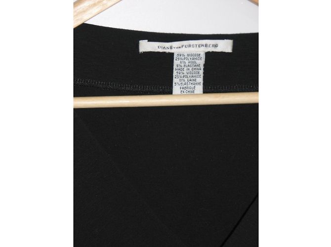 Diane Von Furstenberg DvF Basuto Kleid schwarz Wollmischung - Ansicht 5