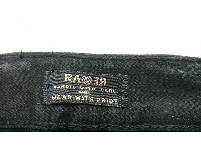Vaqueros Ra-re de denim negro de corte recto XS - vista 3