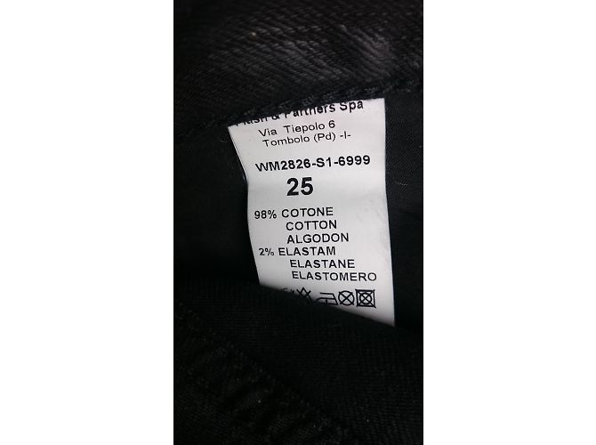 Vaqueros Ra-re de denim negro de corte recto XS - vista 4