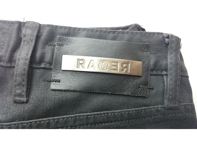 Vaqueros Ra-re de denim negro de corte recto XS - vista 7