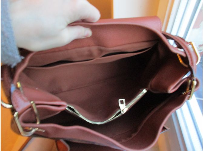 Louis Vuitton Olympe en lona mono y cuero bronceado. Castaño - vista 6