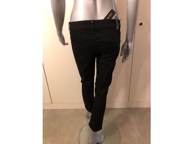 Jeans Boyfriend Liu.Jo Negros de Algodón - vista 2