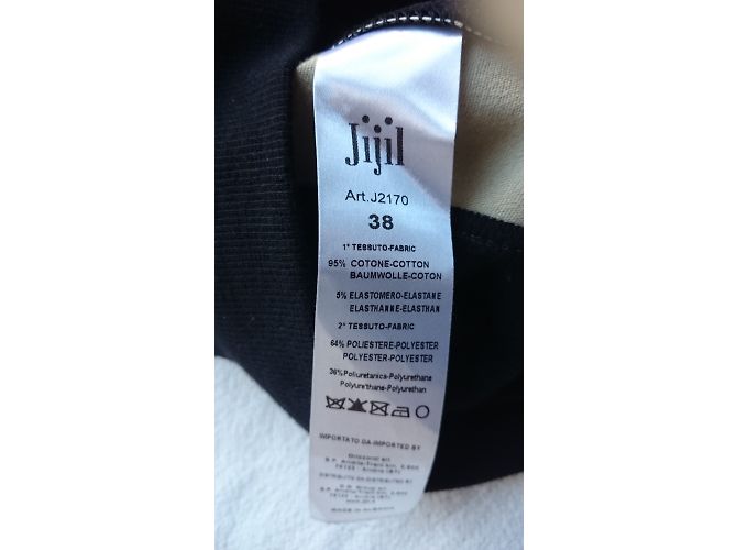 Sudadera Jijil Negra de Algodón con Insertos de Piel Artificial Negro - vista 6