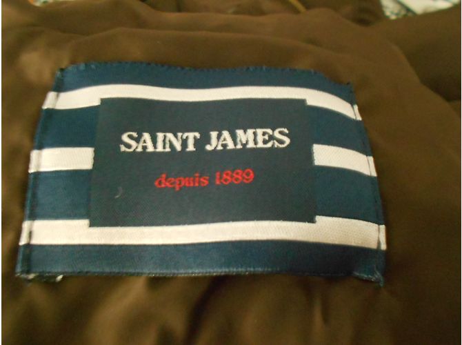 Chaqueta de Plumón Saint James Marrón con Capucha y Piel Extraíbles Castaño - vista 5