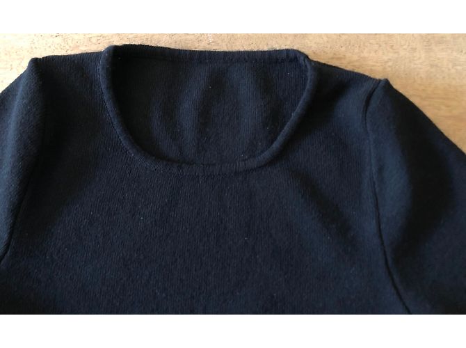 Autre Marque camisola curta 3/4 mangas Preto - vista 3