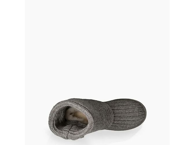 Botas Ugg Classic Cardy Cinza de Camurça e Lã - vista 4