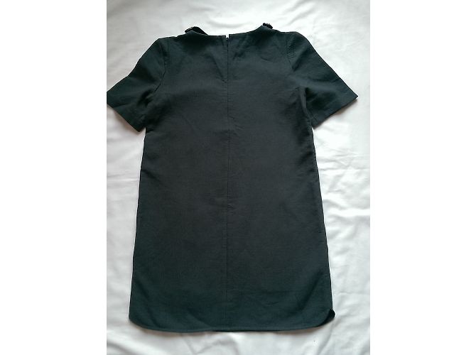 Vestido corto Maje gris de algodón y viscosa - vista 2