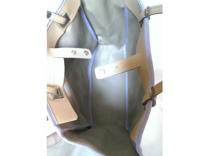 Autre Marque BARBARA RIHL Borsa Tote in Tela e Pelle con Ricamo Multicolore - vista 6