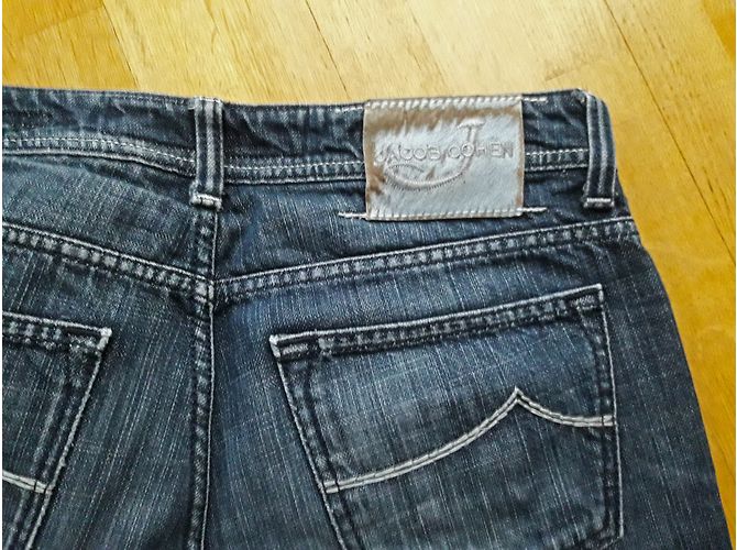 Jeans Jacob Cohen 688 Blu in Cotone Taglia 33 - vista 3