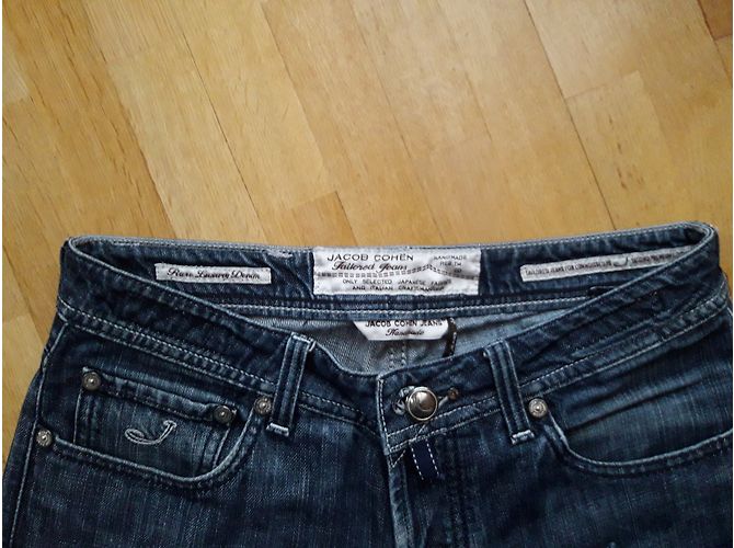 Jeans Jacob Cohen 688 Blu in Cotone Taglia 33 - vista 8