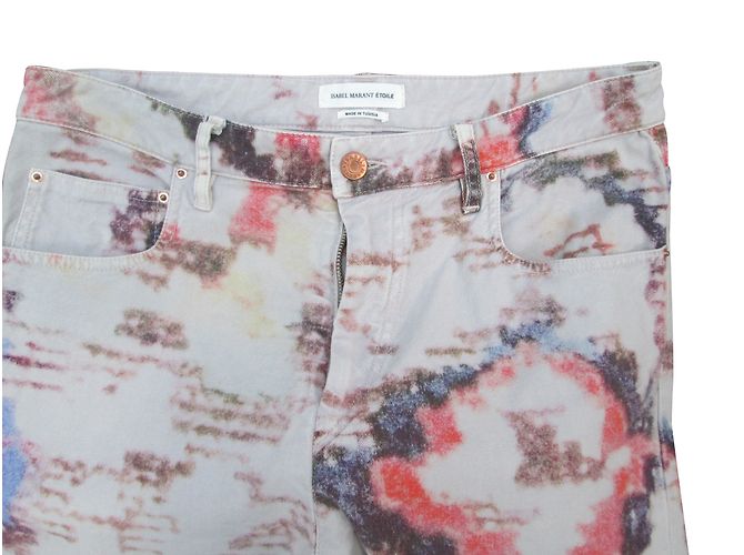 Jeans slim multicolore con stampa Isabel Marant Etoile - vista 2