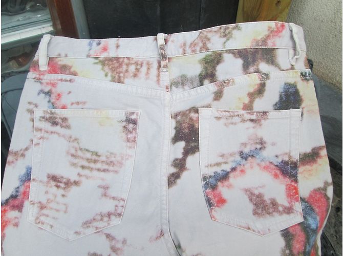 Jeans slim multicolore con stampa Isabel Marant Etoile - vista 3