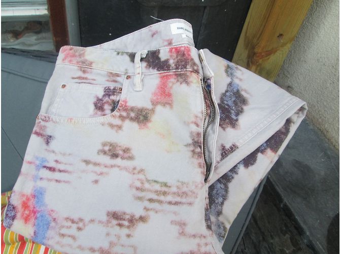 Jeans slim multicolore con stampa Isabel Marant Etoile - vista 4