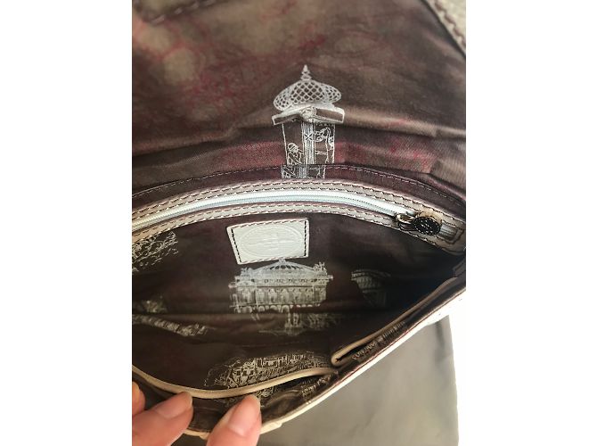 Clutch Lancel in pelle beige - vista 8