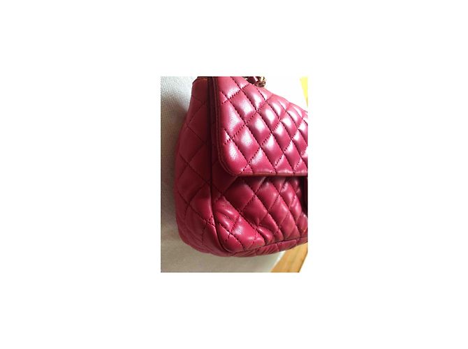 Borsa Chanel Timeless Flap Rosa in Pelle - vista 2