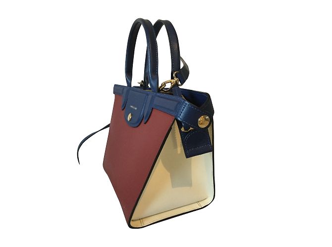 Longchamp Heritage Folding Handtasche Dunkelrot Leder Bordeaux - Ansicht 2
