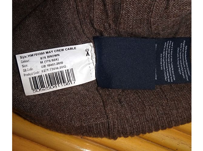 Hackett London Pull Marron - vue 4