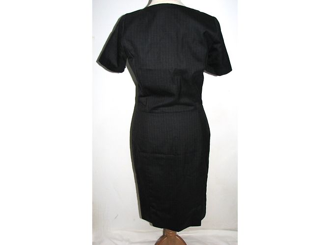 Vestido lápiz Joseph City de lana gris Gris antracita - vista 3