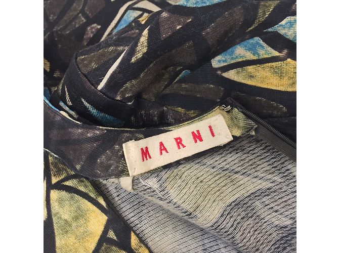 Marni Vestido déco estampado Multicolor - vista 3