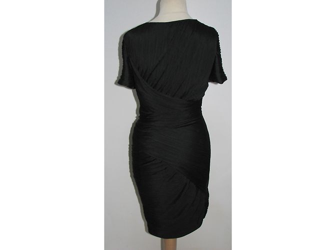 Halston Heritage Halston schwarzes, figurbetontes Kleid - Ansicht 3