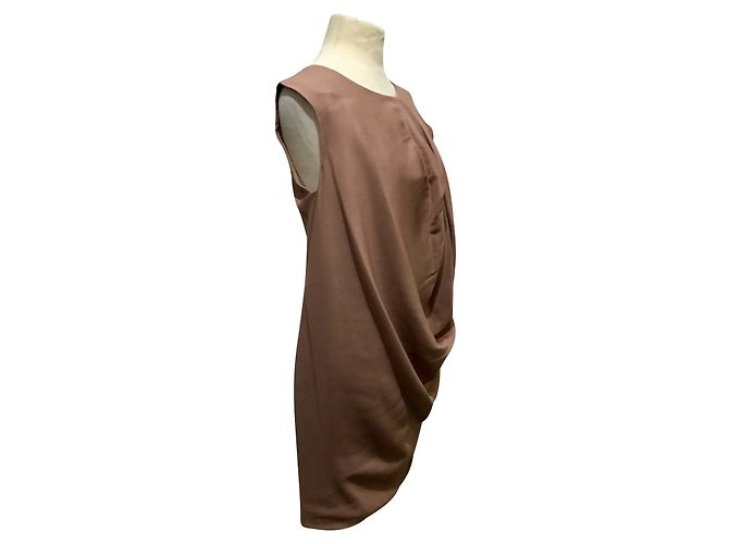 Halston Heritage - drapiertes Kleid Fleisch - Ansicht 2