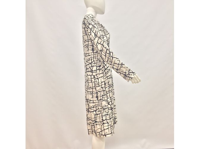 Marni Vestido de sarga de seda estampada - vista 7