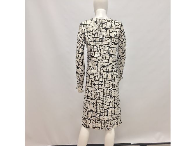 Marni Vestido de sarga de seda estampada - vista 8