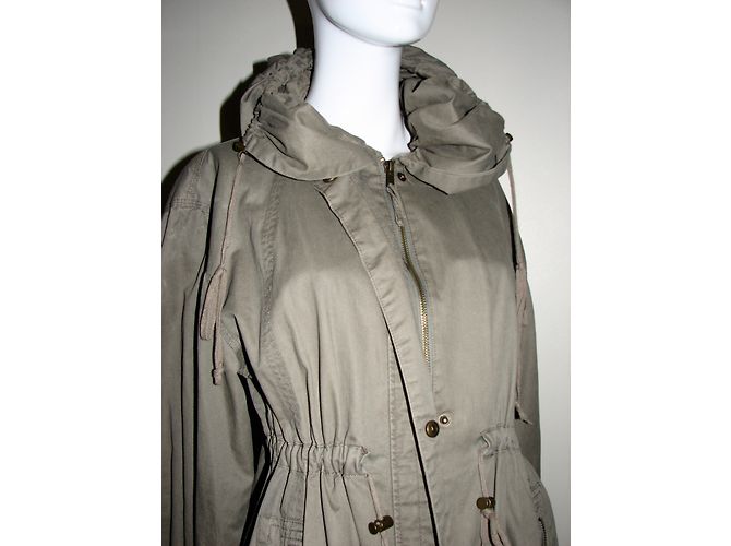 Autre Marque Parka di Miss Selfridge, taglio generoso Cachi - vista 3