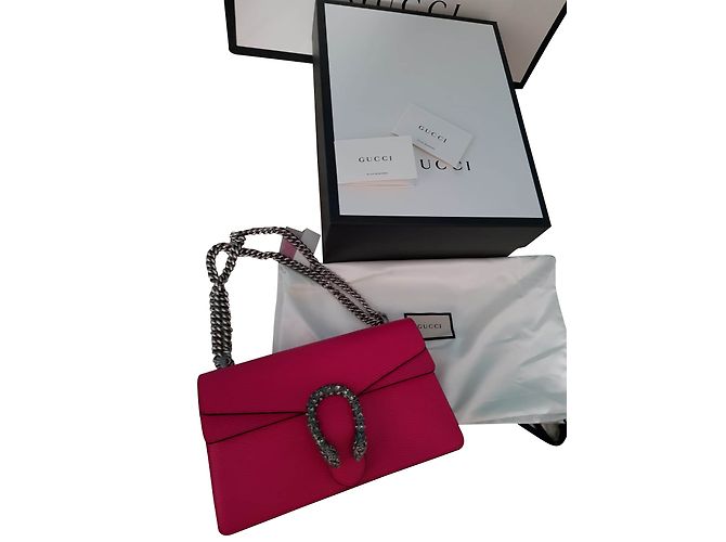 Borsa a mano Gucci Dionysus in pelle rosa - vista 2