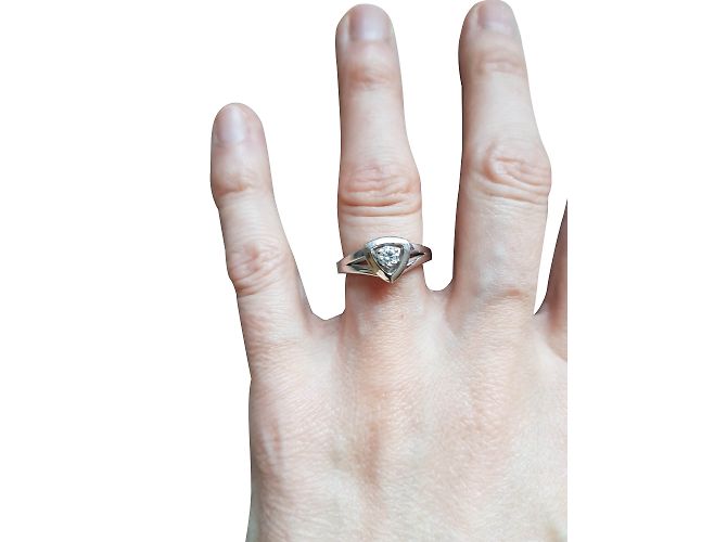 Mauboussin Ring aus Weißgold und Diamant Größe 53 Silber - Ansicht 2