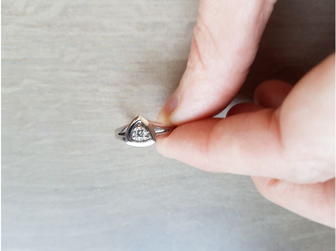 Mauboussin Ring aus Weißgold und Diamant Größe 53 Silber - Ansicht 3