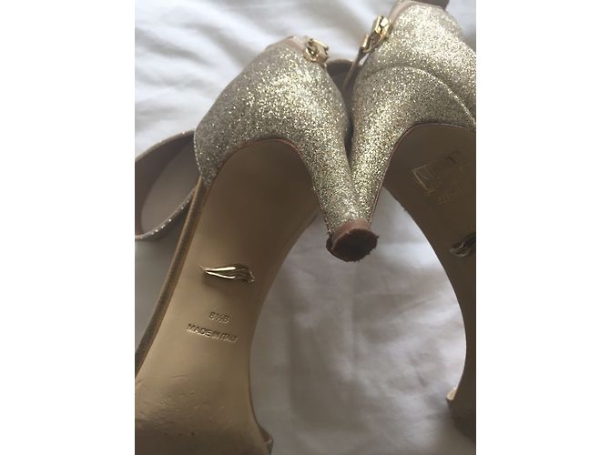 Diane Von Furstenberg DvF Kinder Glitter Heel D'oro - vista 6