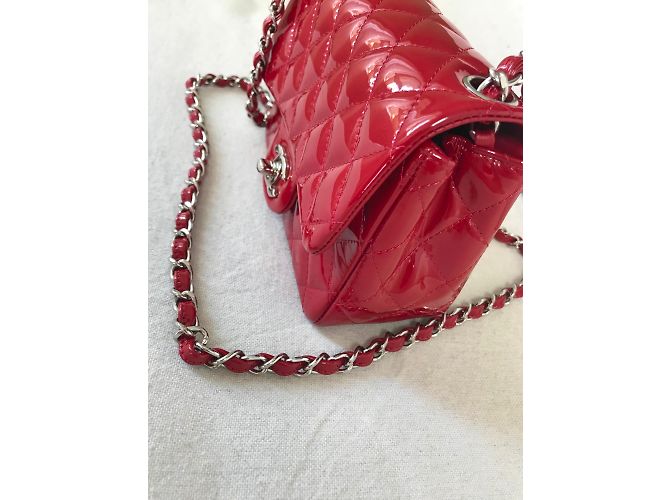 Chanel Mini-Klappentasche Rot - Ansicht 4