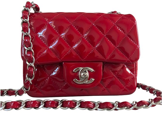 Chanel Mini-Klappentasche Rot - Ansicht 5