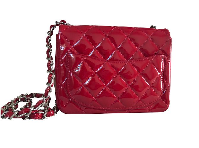 Chanel Mini-Klappentasche Rot - Ansicht 6