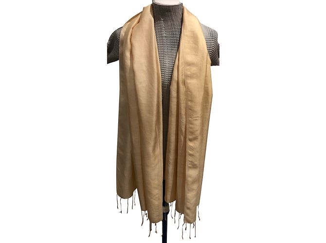 Autre Marque Rubato morbido oro seta selvaggia  180* 57 CM + frange - vista 2