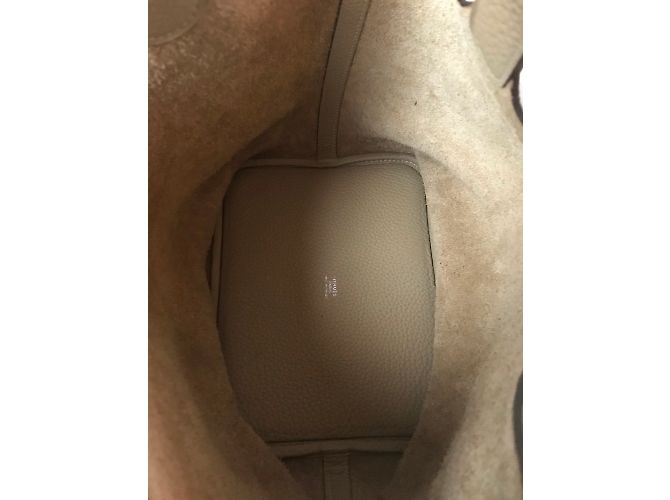 Hermès Picotin Verschlussbeutel 22 Farbe des Grabens Beige - Ansicht 4