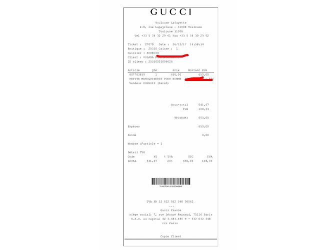 Pochette Gucci Supreme GG Nera e Beige Pelle e Tela Nero - vista 2