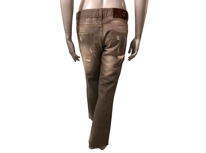 Jeans Just Cavalli in Cotone Grigio - vista 2
