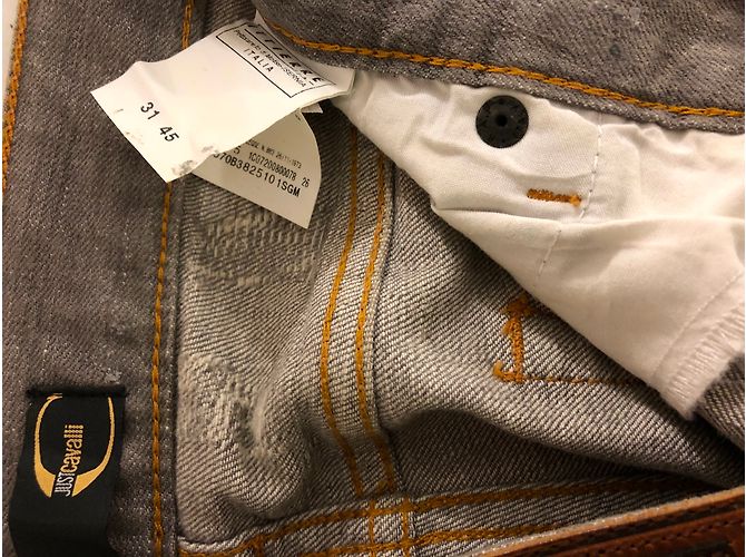 Jeans Just Cavalli in Cotone Grigio - vista 4