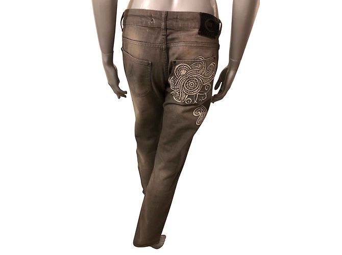Jeans Just Cavalli in Cotone Grigio - vista 2