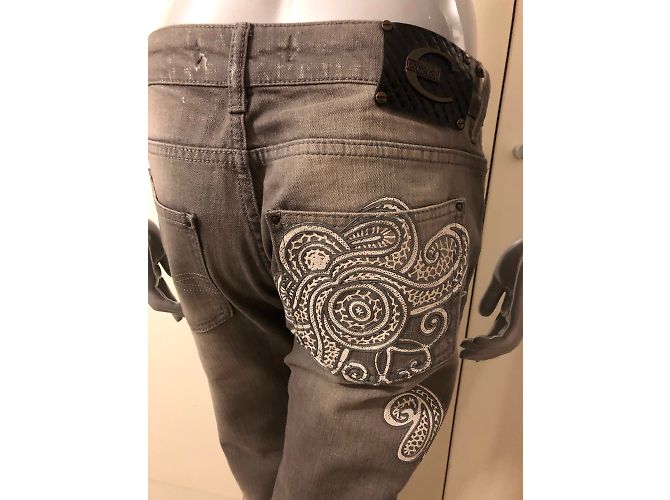 Jeans Just Cavalli in Cotone Grigio - vista 3