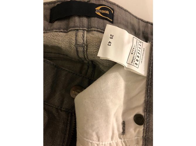 Jeans Just Cavalli in Cotone Grigio - vista 4