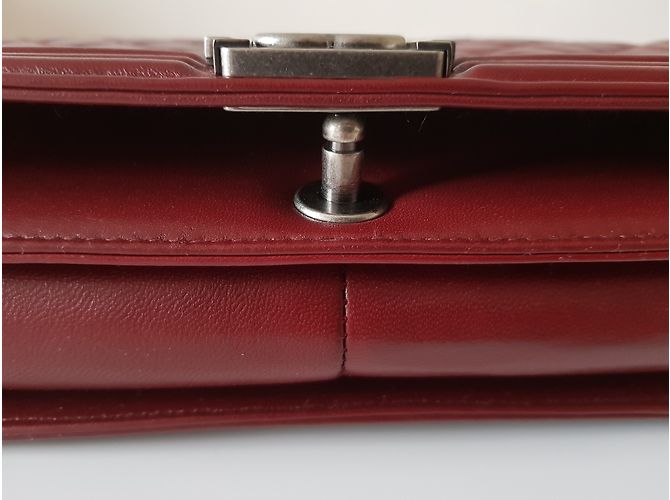 Boy Chanel clutch Burdeos - vista 21