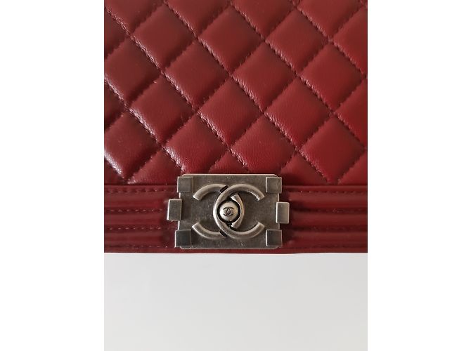 Boy Chanel clutch Burdeos - vista 5