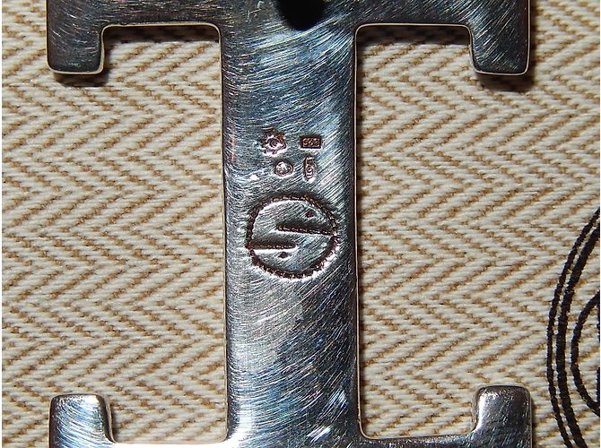 HERMÈS: Seltene Gürtelschnalle TOUAREG silber - Ansicht 3