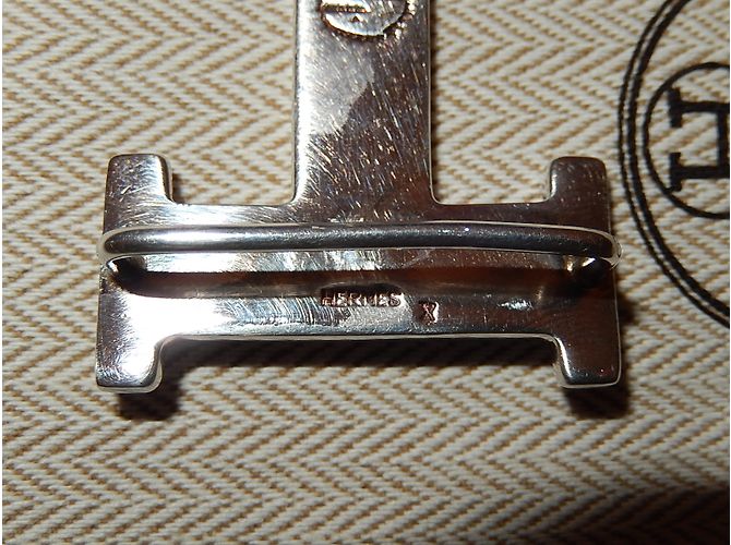 HERMÈS: Seltene Gürtelschnalle TOUAREG silber - Ansicht 4