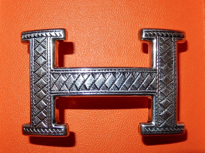 HERMÈS: Seltene Gürtelschnalle TOUAREG silber - Ansicht 7